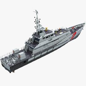 3D DAMEN Stan Patrol vessel 4207 5009 5509
